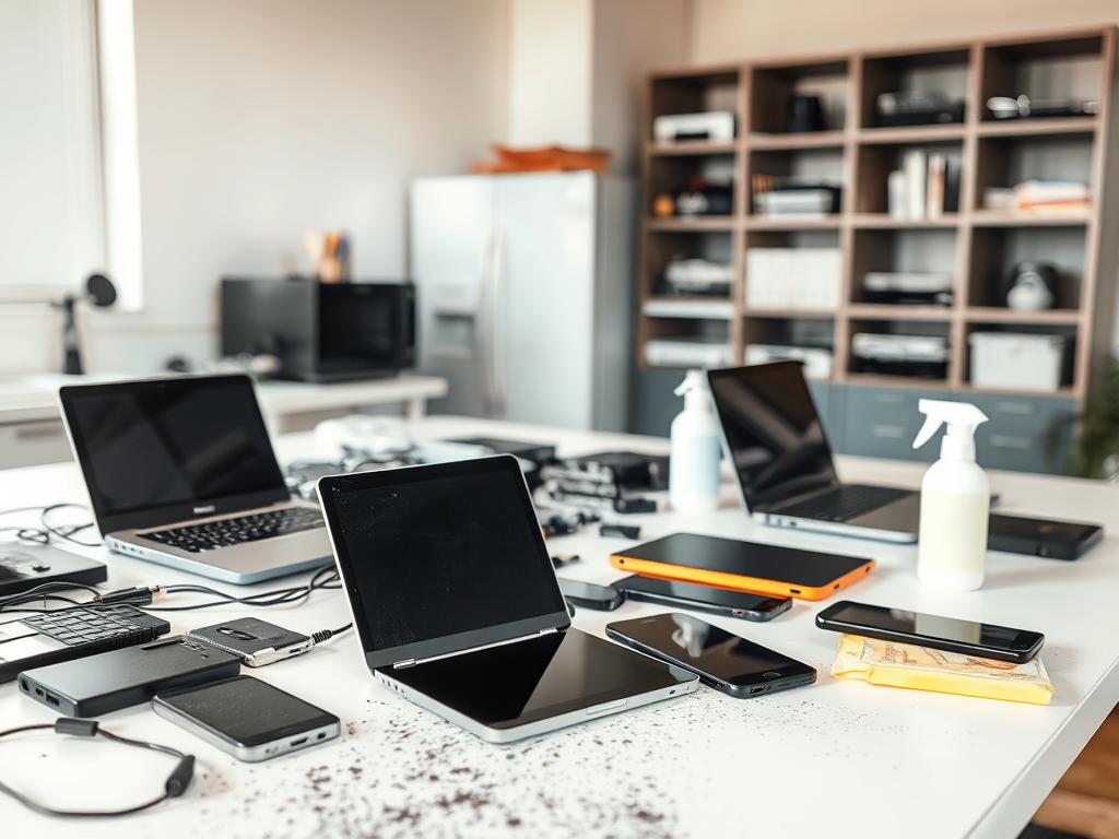 Electronics restoration after fire damage